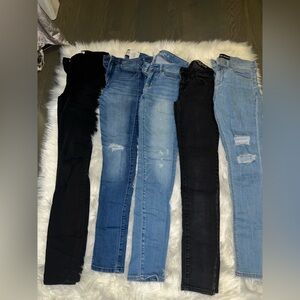 5 pairs of skinny jeans